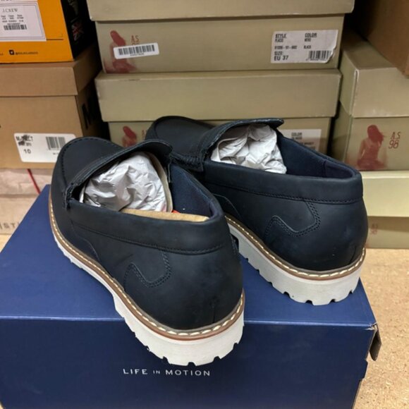 Rockport Mens Maverick Penny Blue Shoes (NWT) - Picture 5 of 9